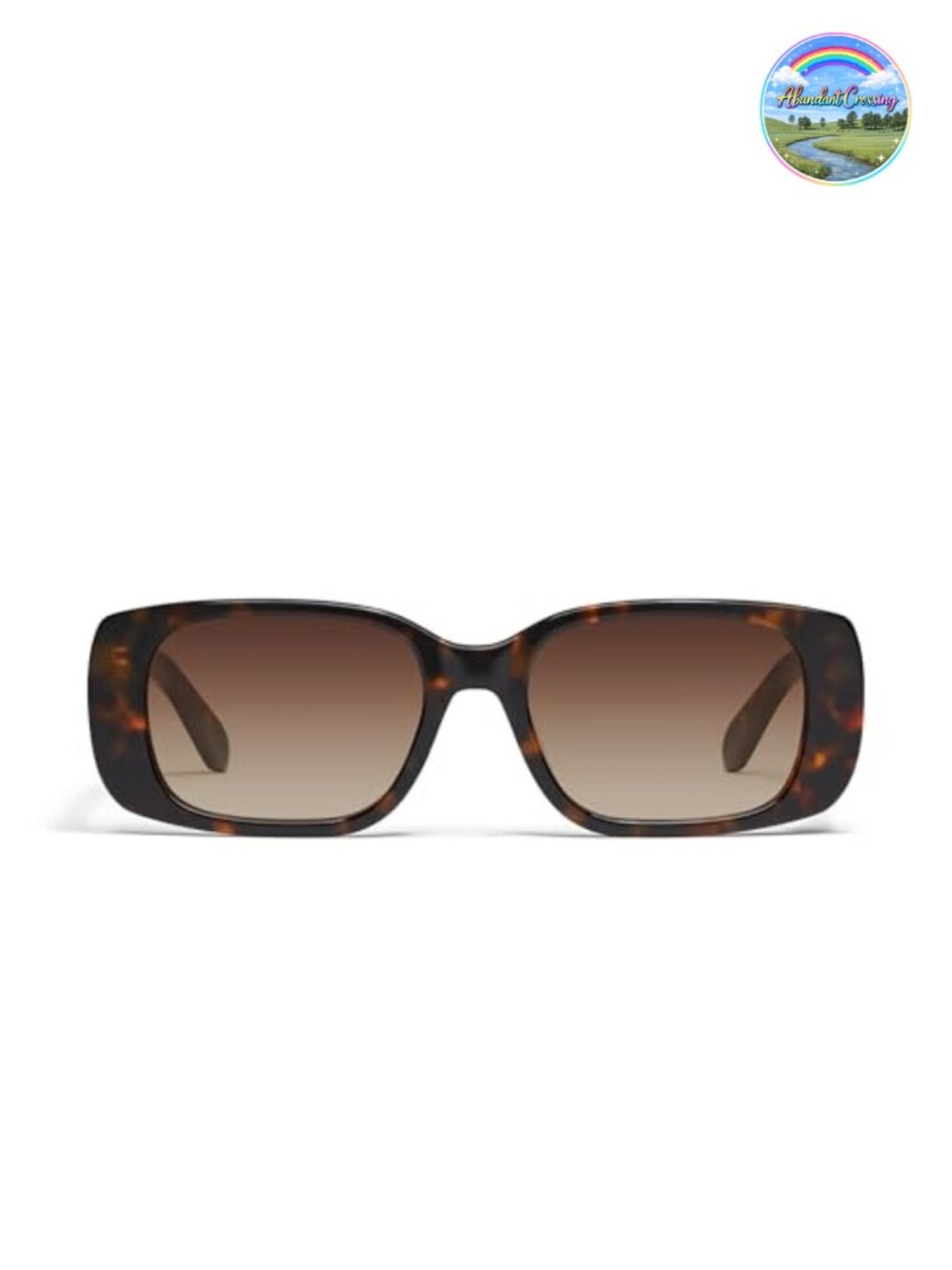 QUAY Karma Oversized Rectangular Sunglasses UV Protected Acetate
